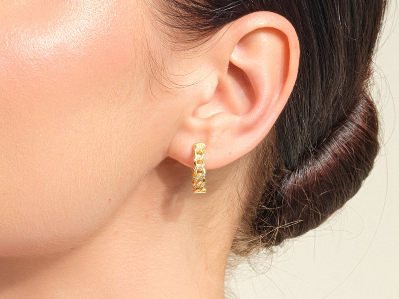 Cuban Chain Earrings