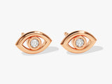 Bezel Eye Earrings