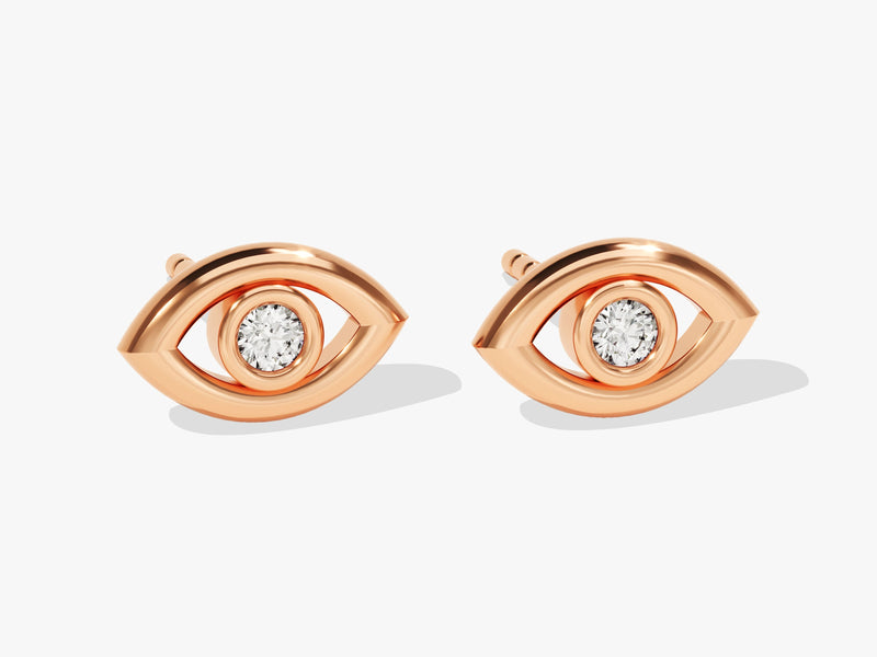 Bezel Eye Earrings