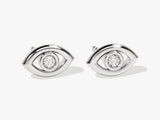 Bezel Eye Earrings