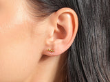 Triple Ball Stud Earrings