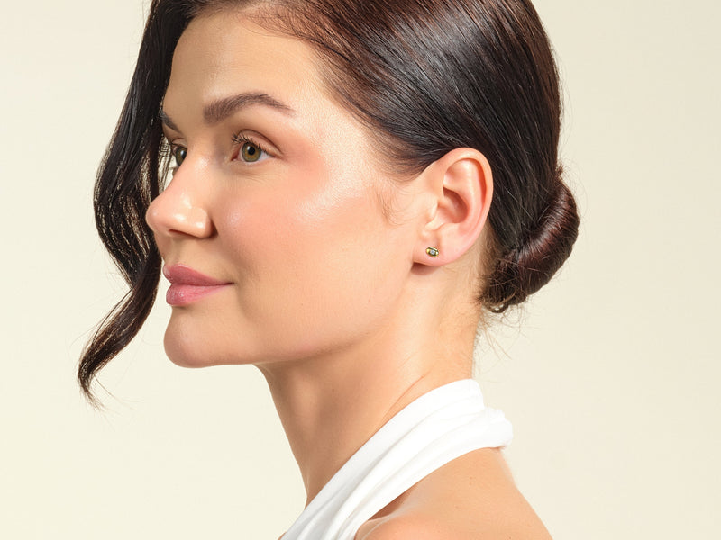 Flush Set Stud Earrings