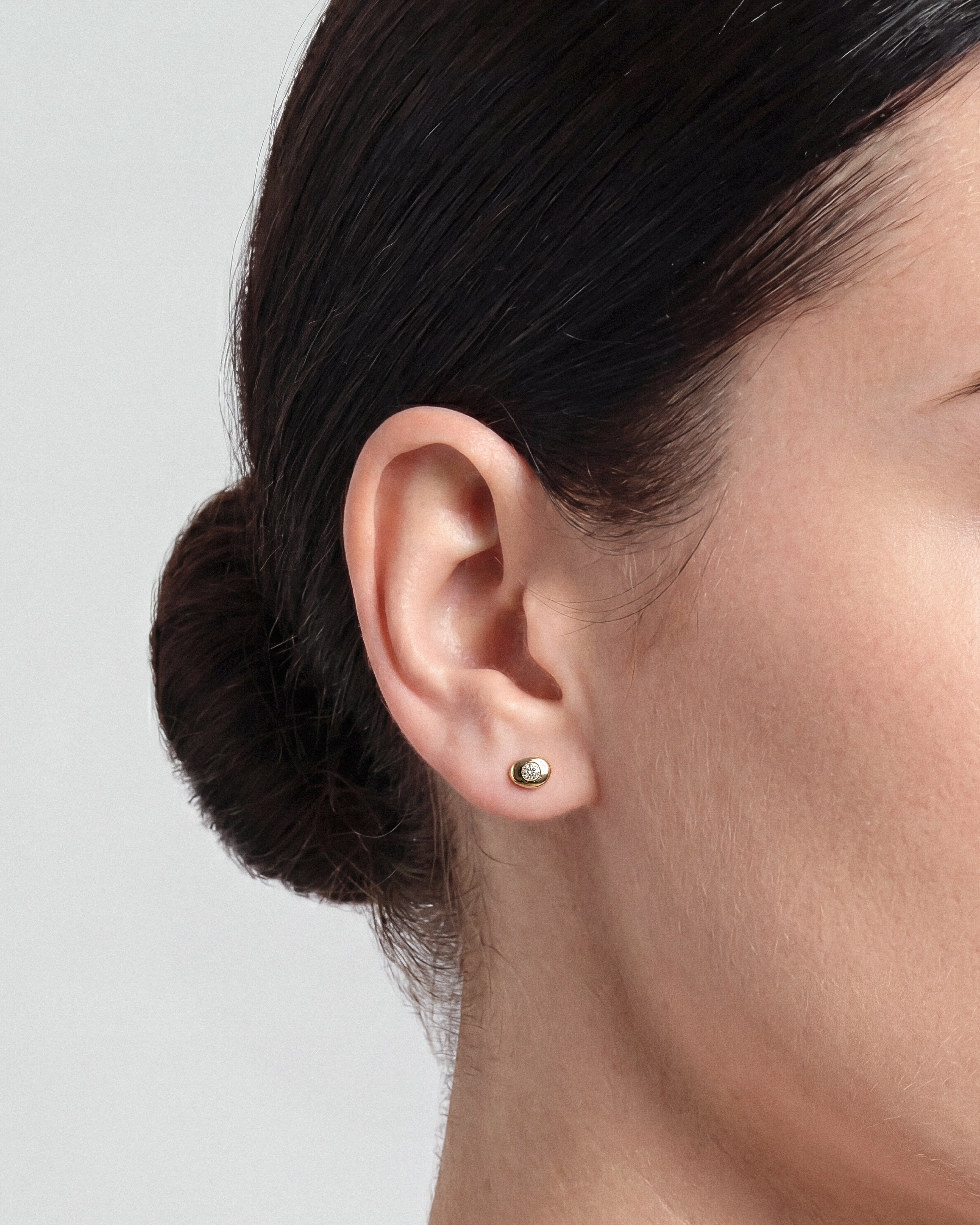 Flush Set Stud Earrings