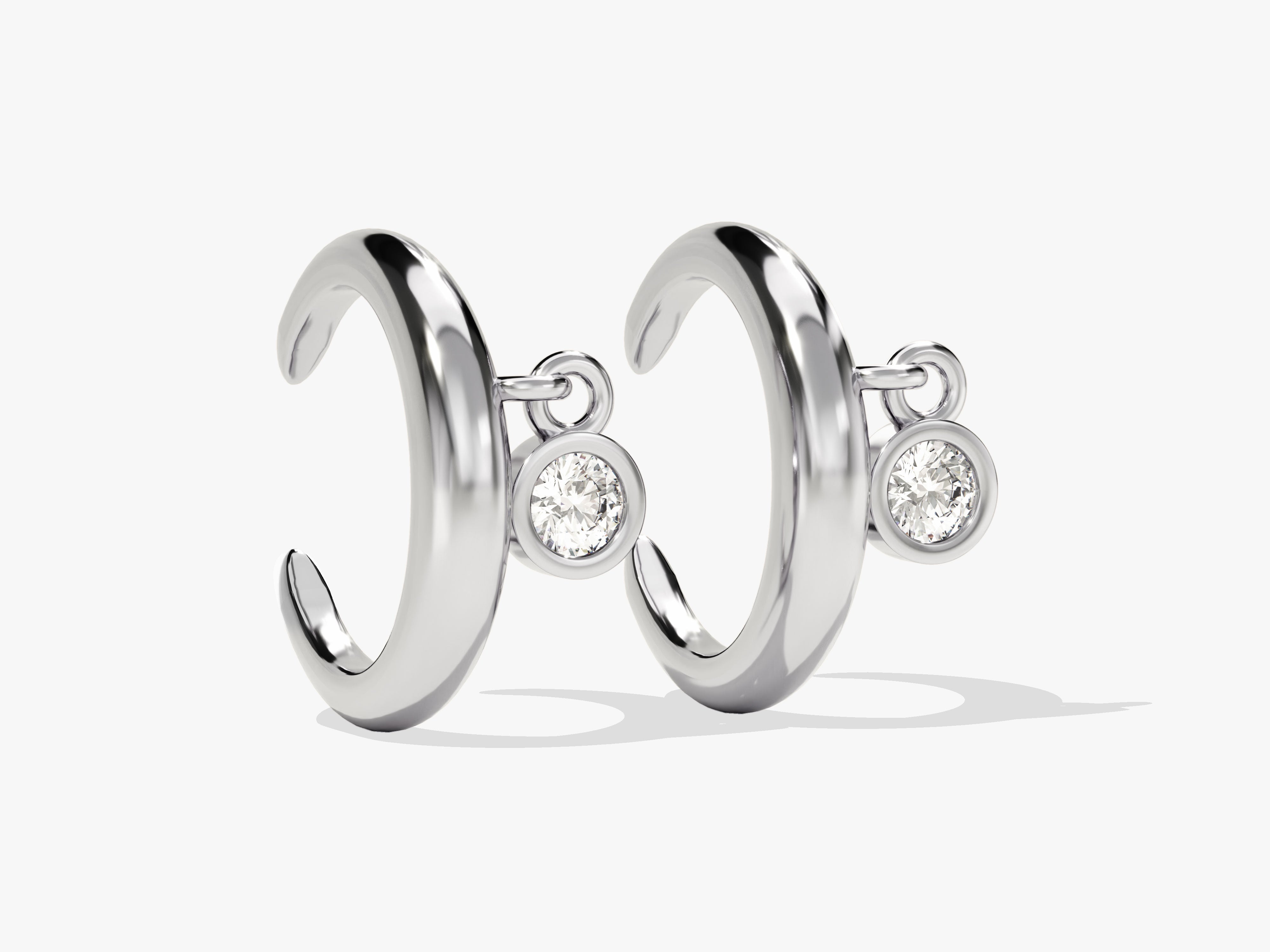 Diamond hoop earrings for women, fine jewelry, luxury gift