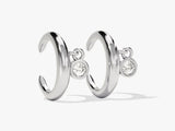 Diamond hoop earrings for women, fine jewelry, luxury gift