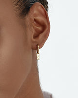 Initial Tag Earrings