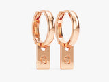 Initial Tag Earrings