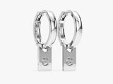 Initial Tag Earrings