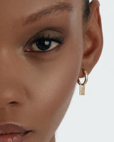 Initial Tag Earrings