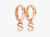 Custom Initial Hoop Earrings