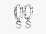 Custom Initial Hoop Earrings