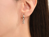 Custom Initial Hoop Earrings