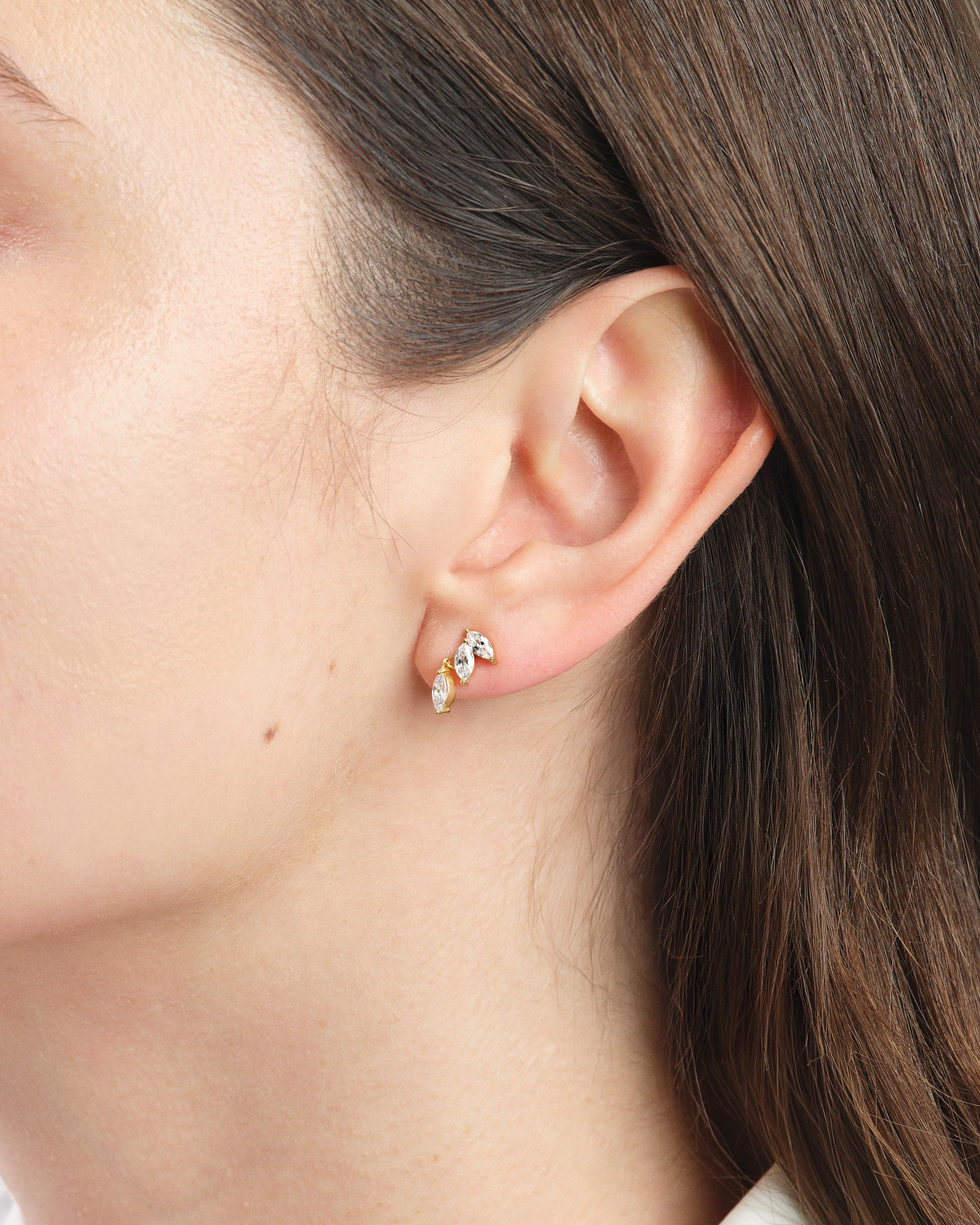 Marquise Stone Drop Earrings