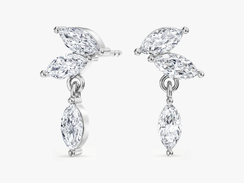 Marquise Stone Drop Earrings