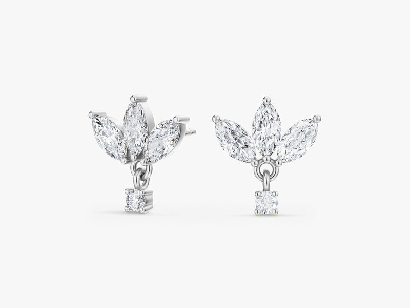 Marquise Crown Earrings