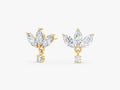 Marquise Crown Earrings