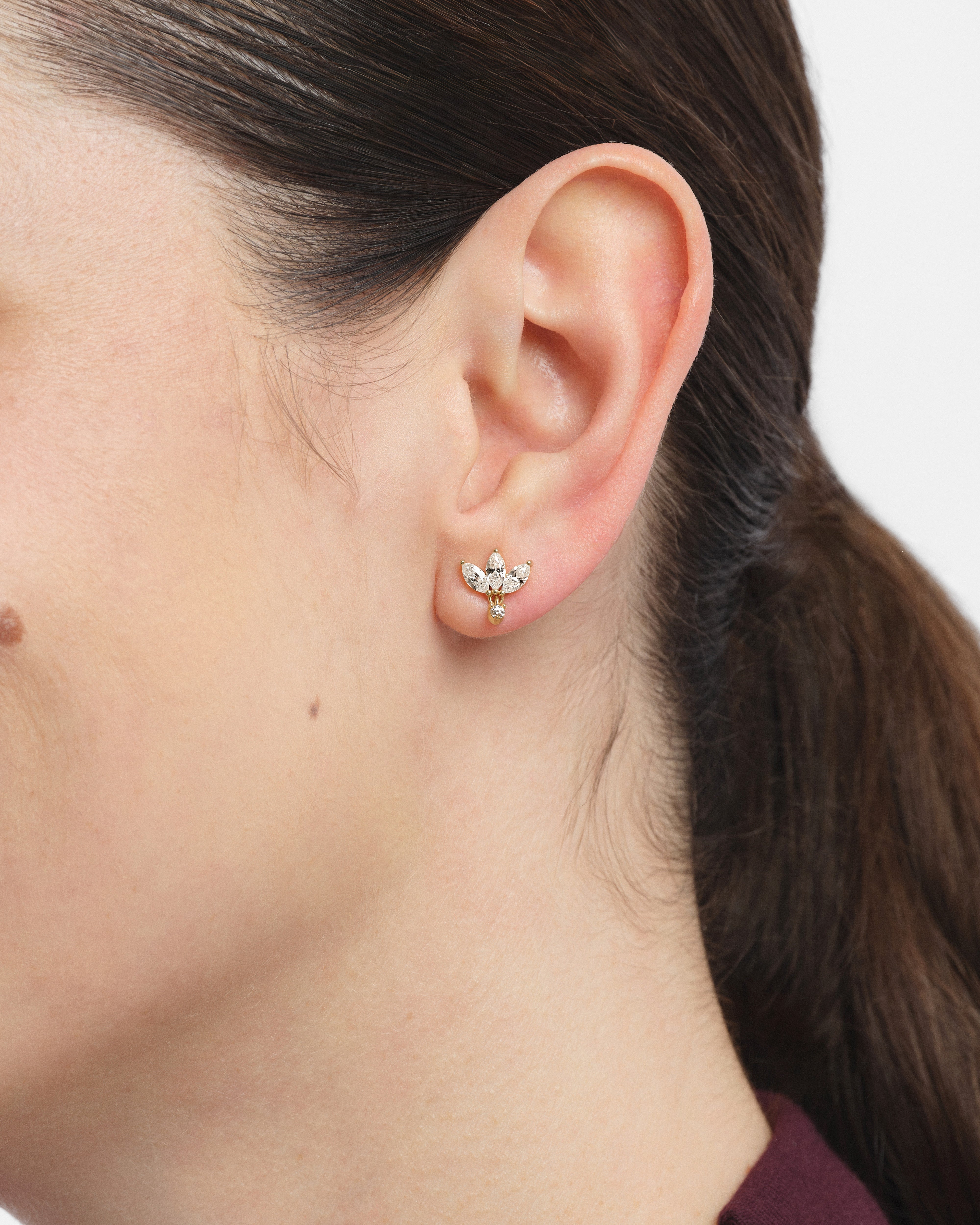 Marquise Crown Earrings