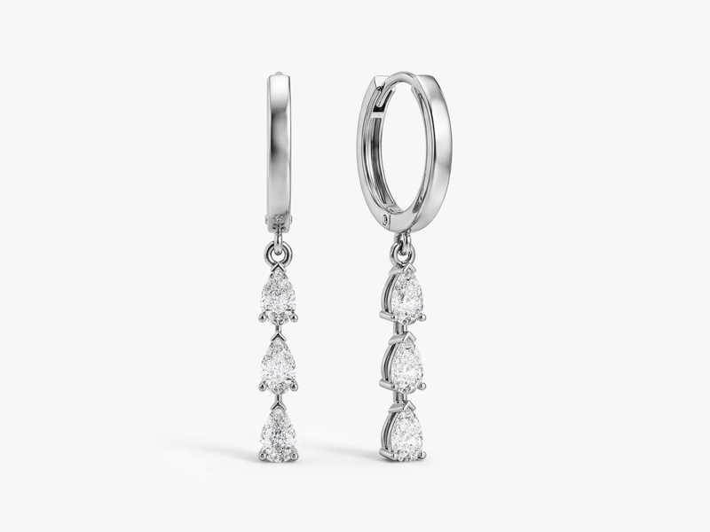 Trio Pear Drop Earrings