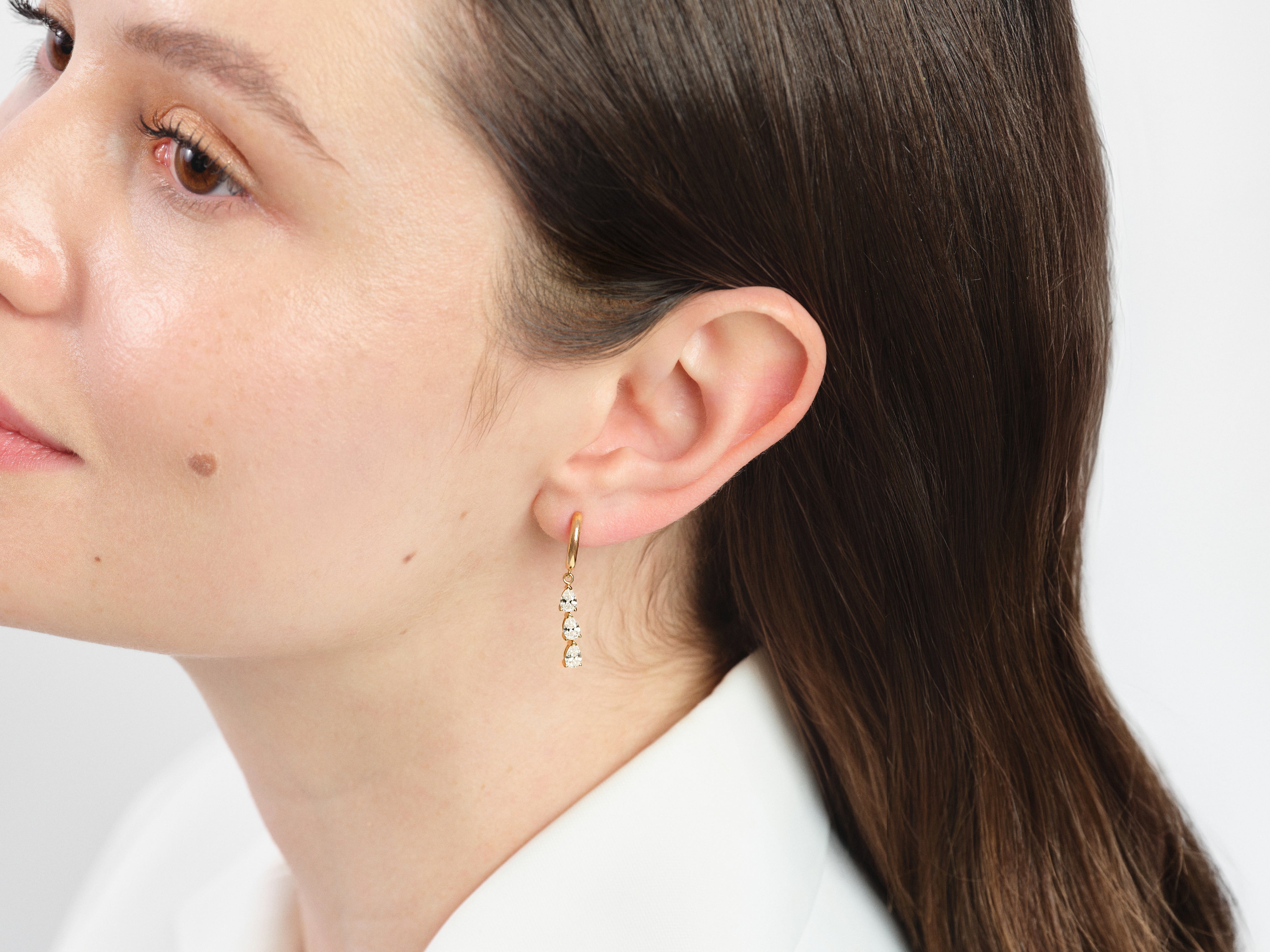 Trio Pear Drop Earrings