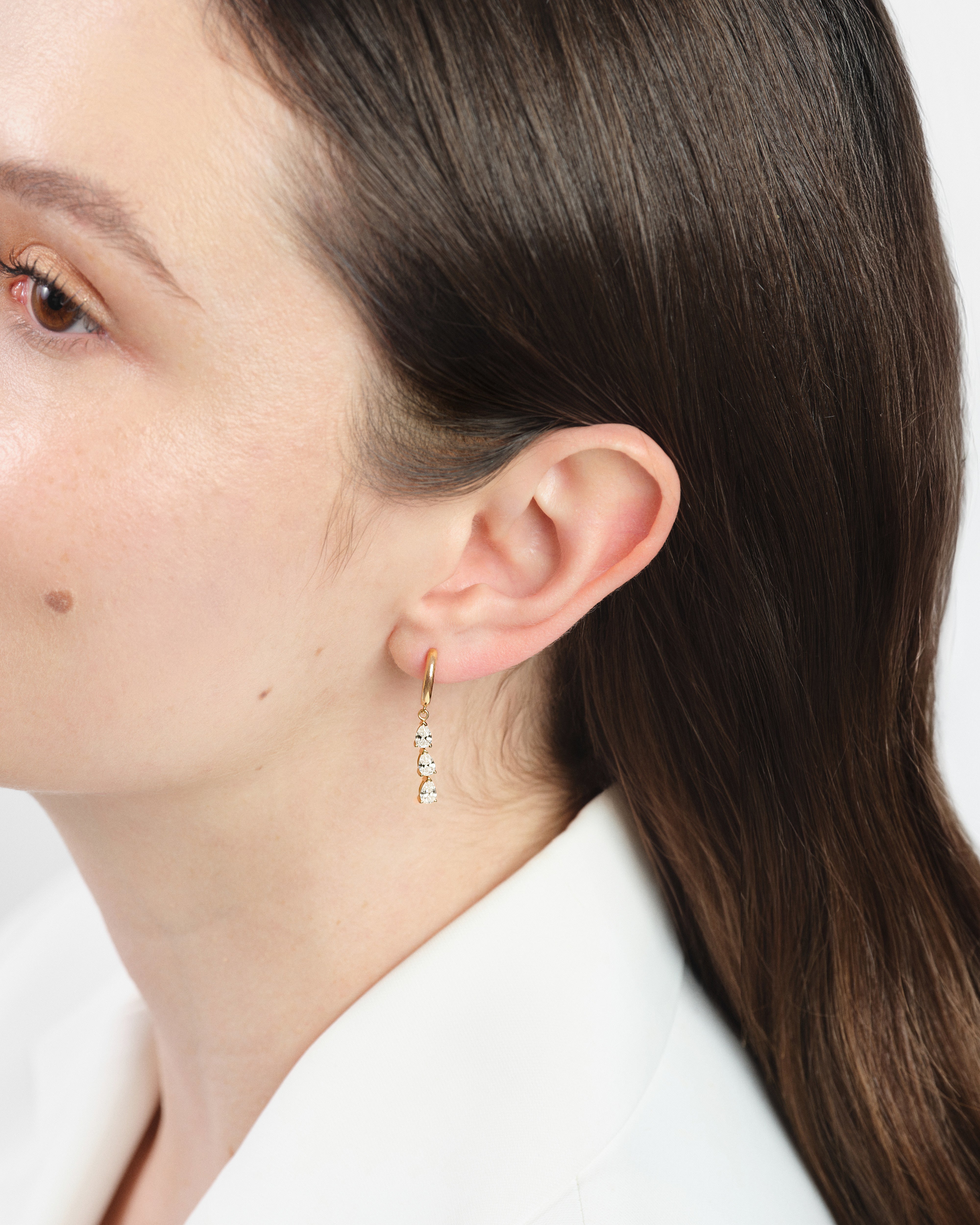 Trio Pear Drop Earrings