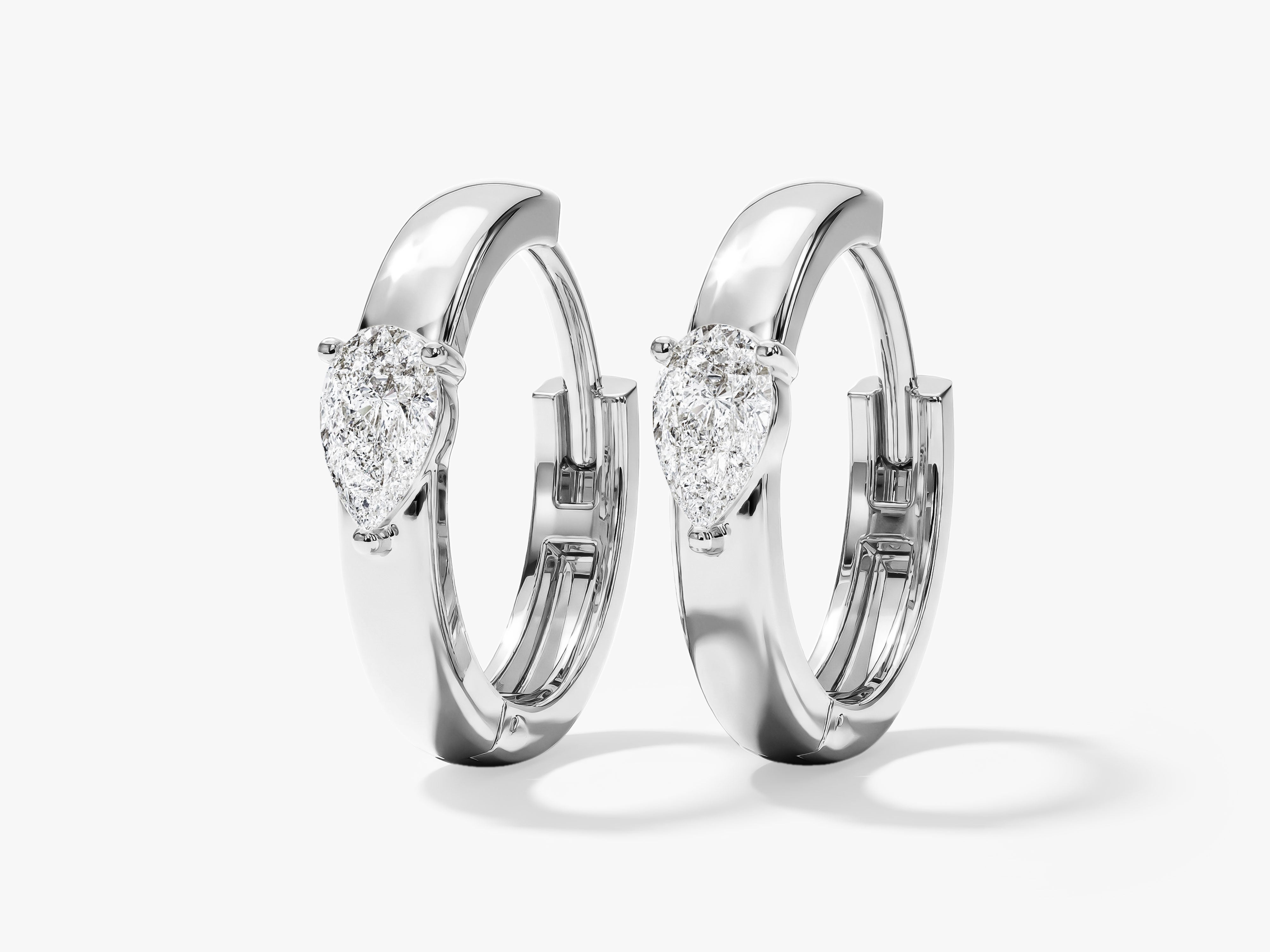 Pear Hoop Earrings