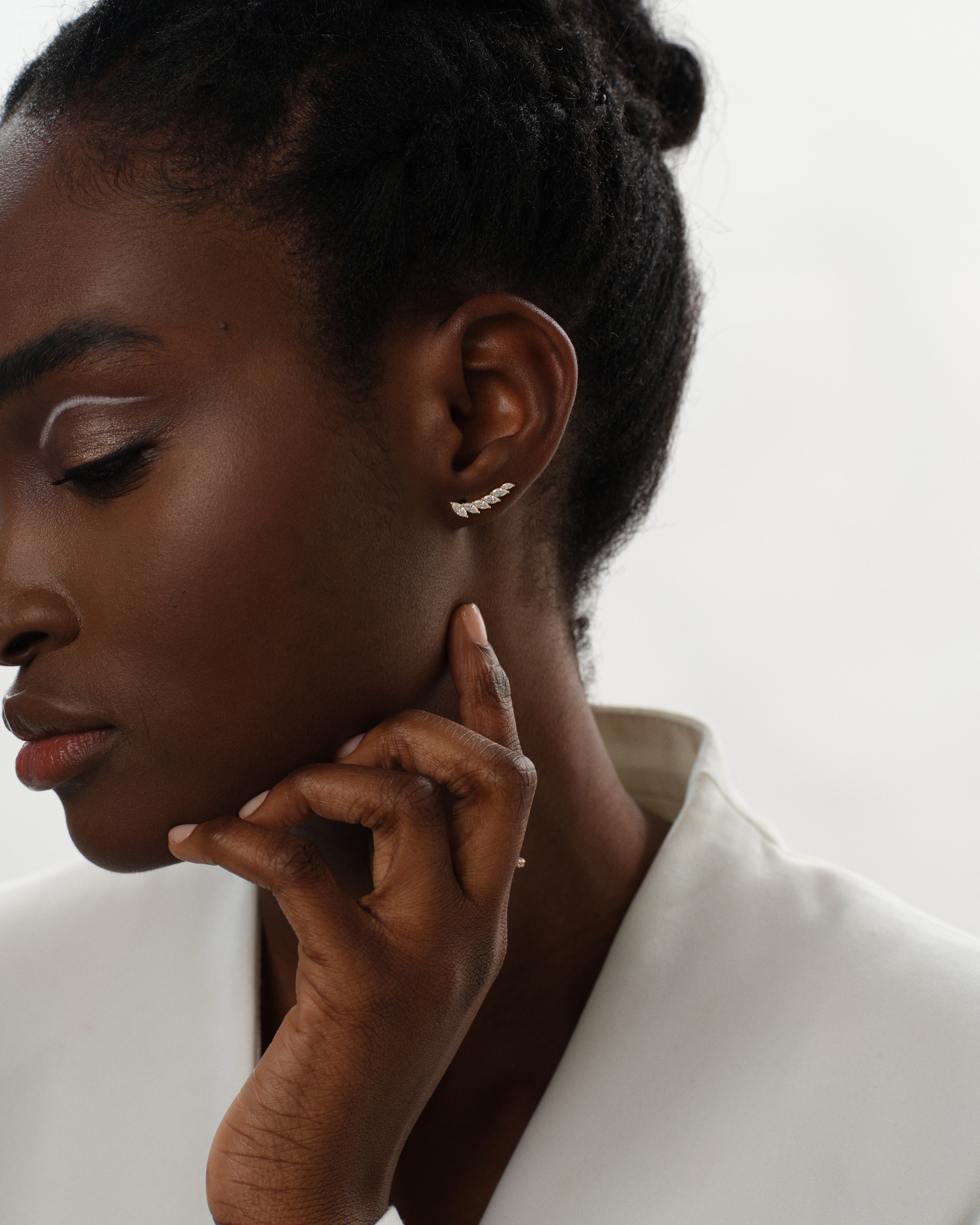Marquise Climber Earrings