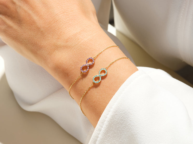 Infinity Birthstone Bracelet