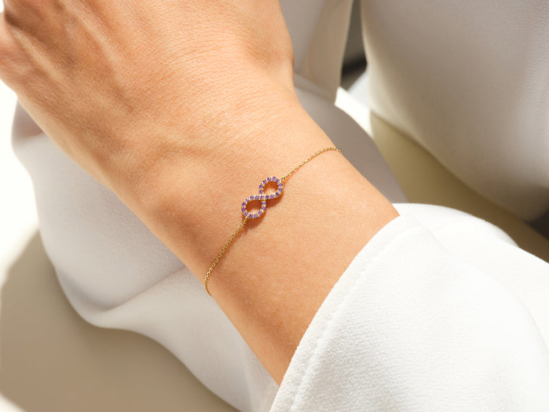 Infinity Birthstone Bracelet