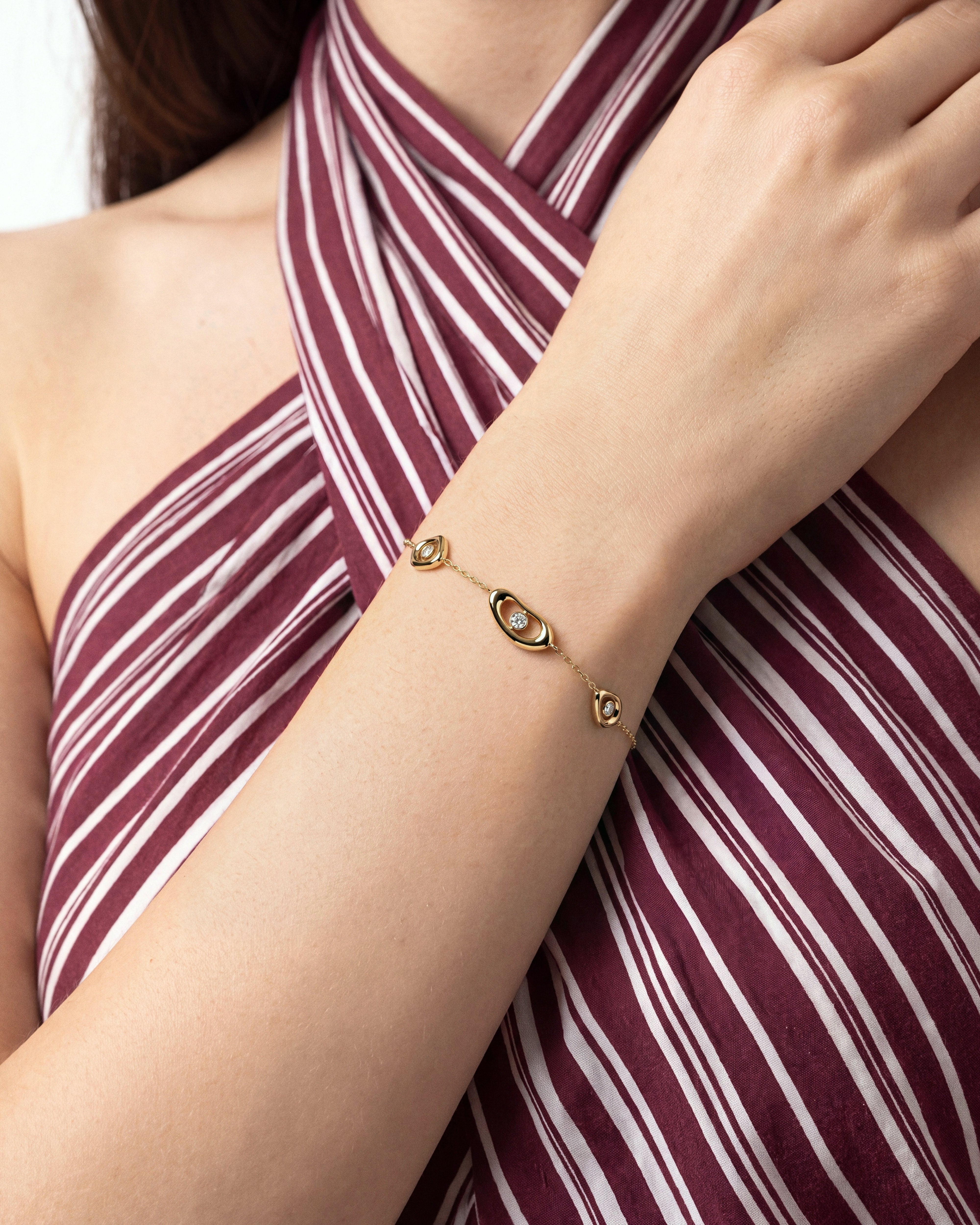 Triple Orbit Diamond Bracelet