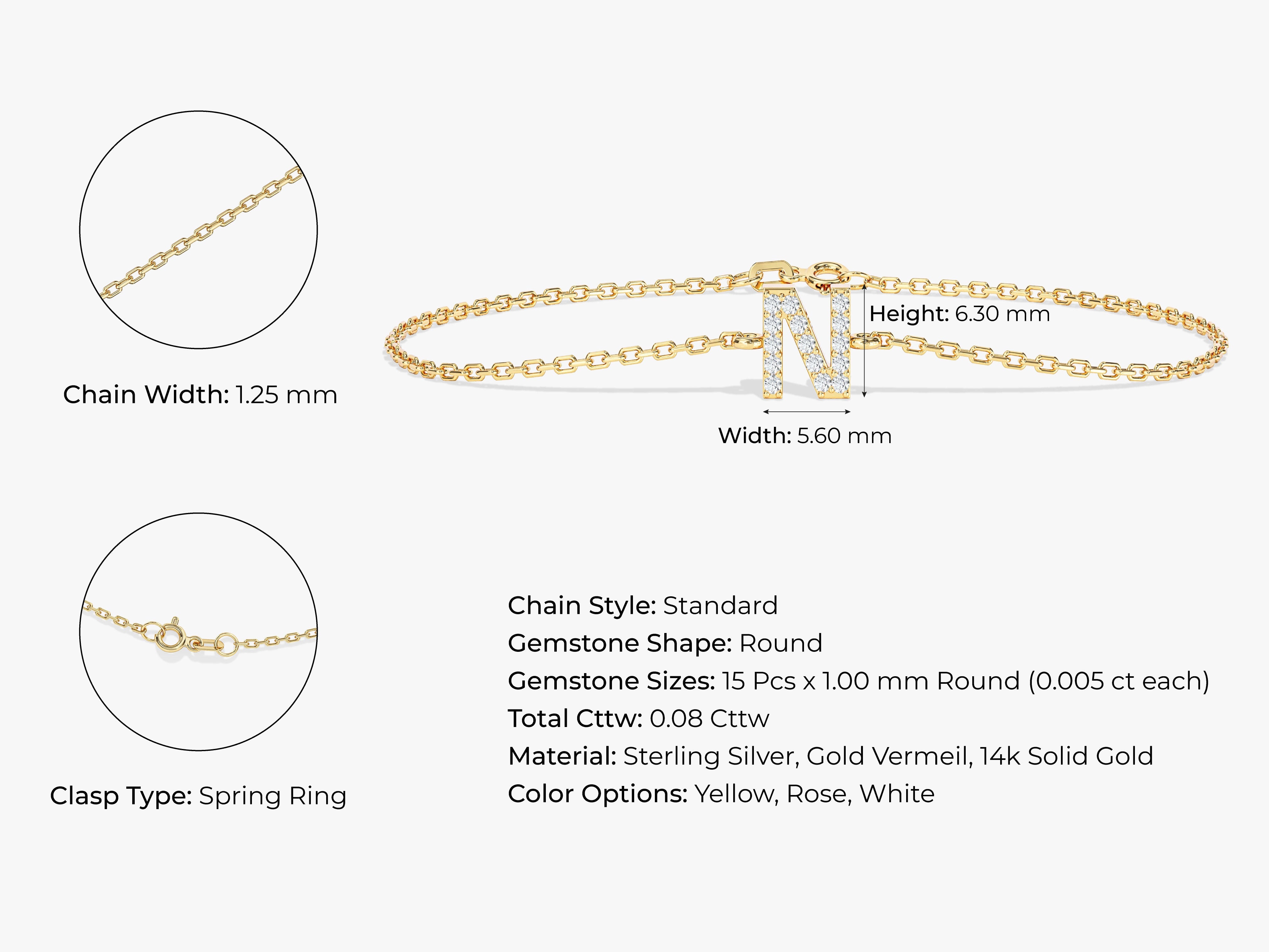 Initial Letter Bracelet