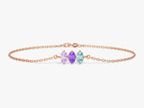 Oval Cut Multi-Stone Birthstone Bracelet