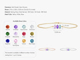 Oval Cut Multi-Stone Birthstone Bracelet