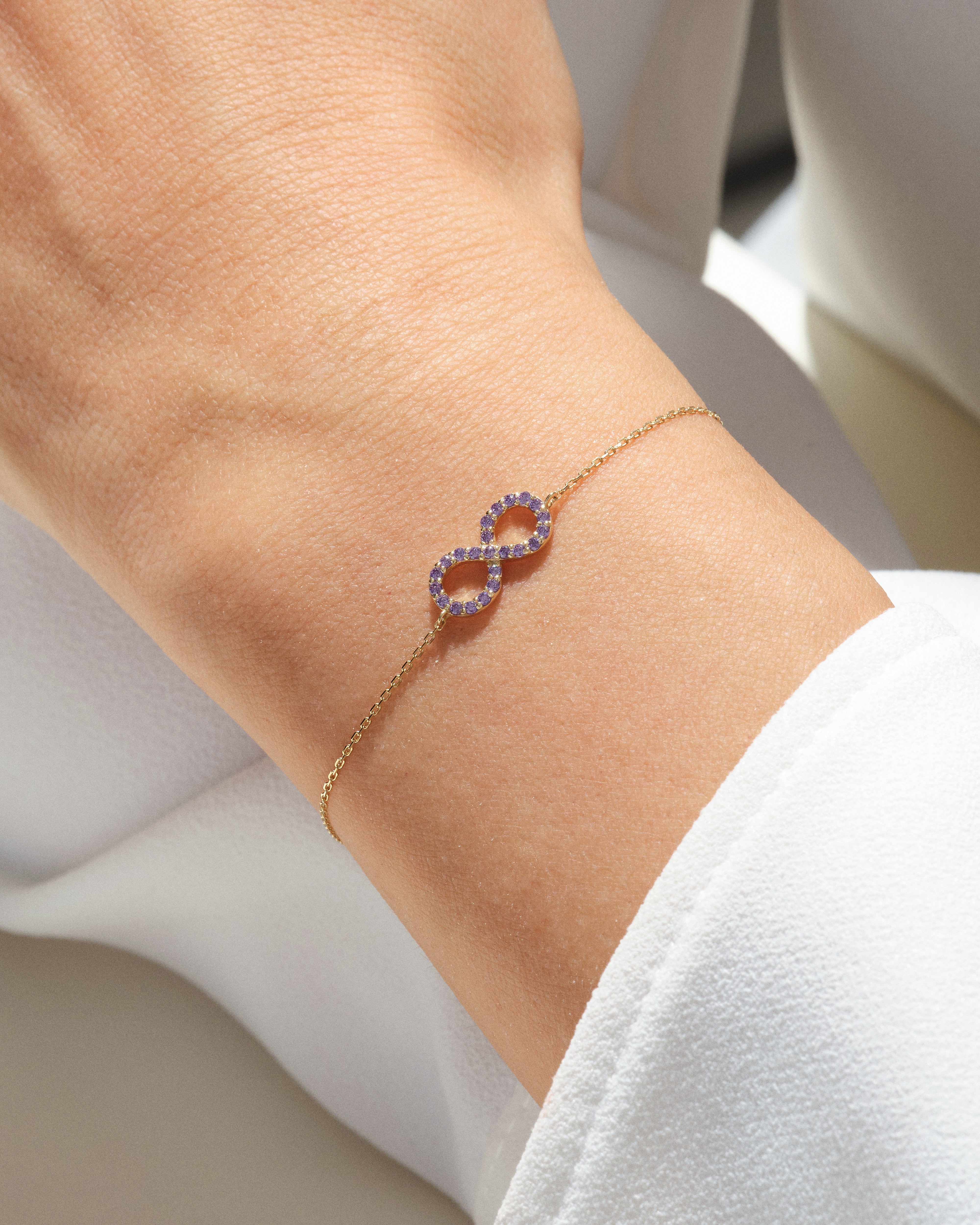 Infinity Birthstone Bracelet