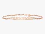 Paperclip Chain Name Bracelet