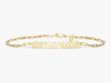 Paperclip Chain Name Bracelet