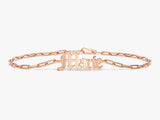 Paperclip Chain Name Bracelet