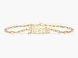 Paperclip Chain Name Bracelet