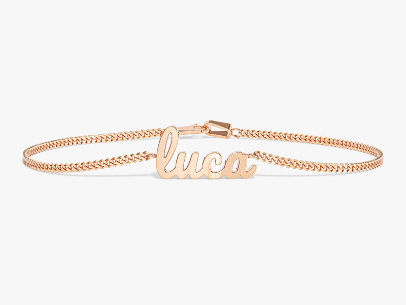 Cuban Chain Name Bracelet