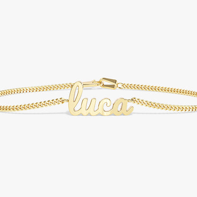Cuban Chain Name Bracelet