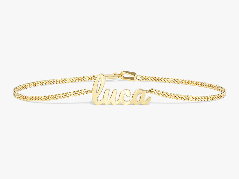 Cuban Chain Name Bracelet