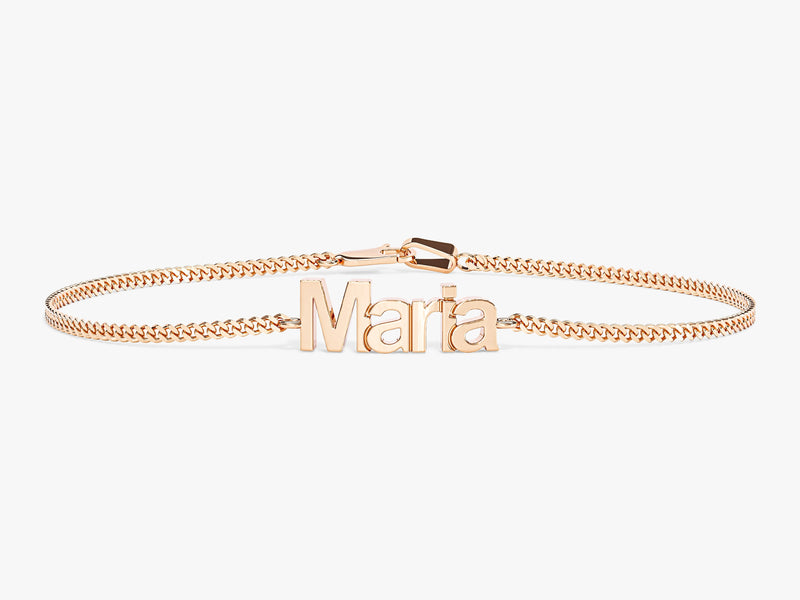 Cuban Chain Name Bracelet