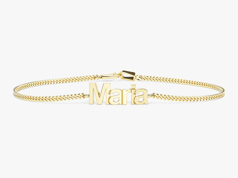 Cuban Chain Name Bracelet