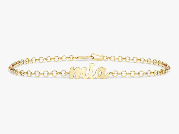 Rolo Chain Name Bracelet