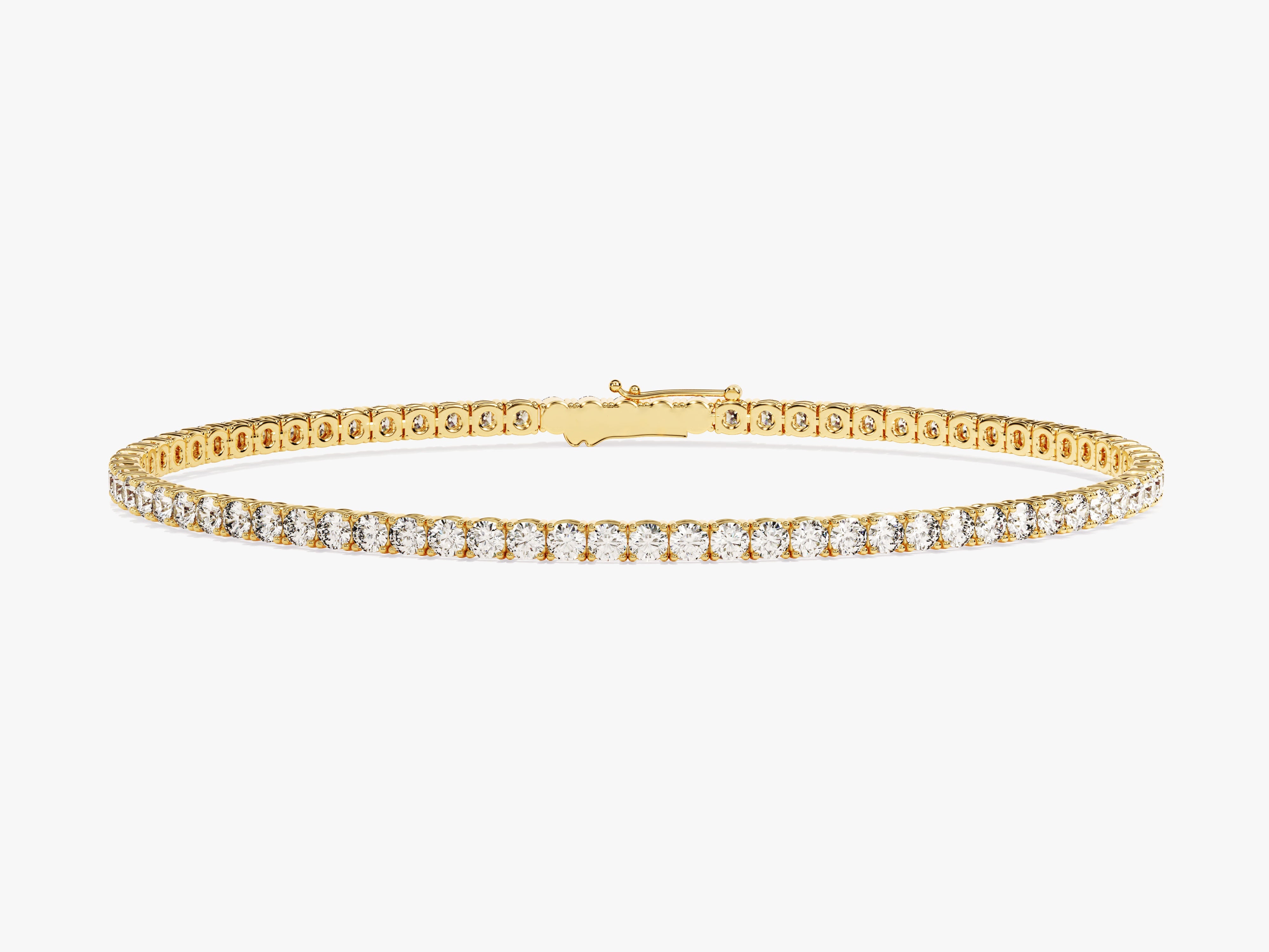 Gold diamond tennis bracelet fine jewelry