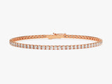 Rose gold diamond tennis bracelet fine jewelry