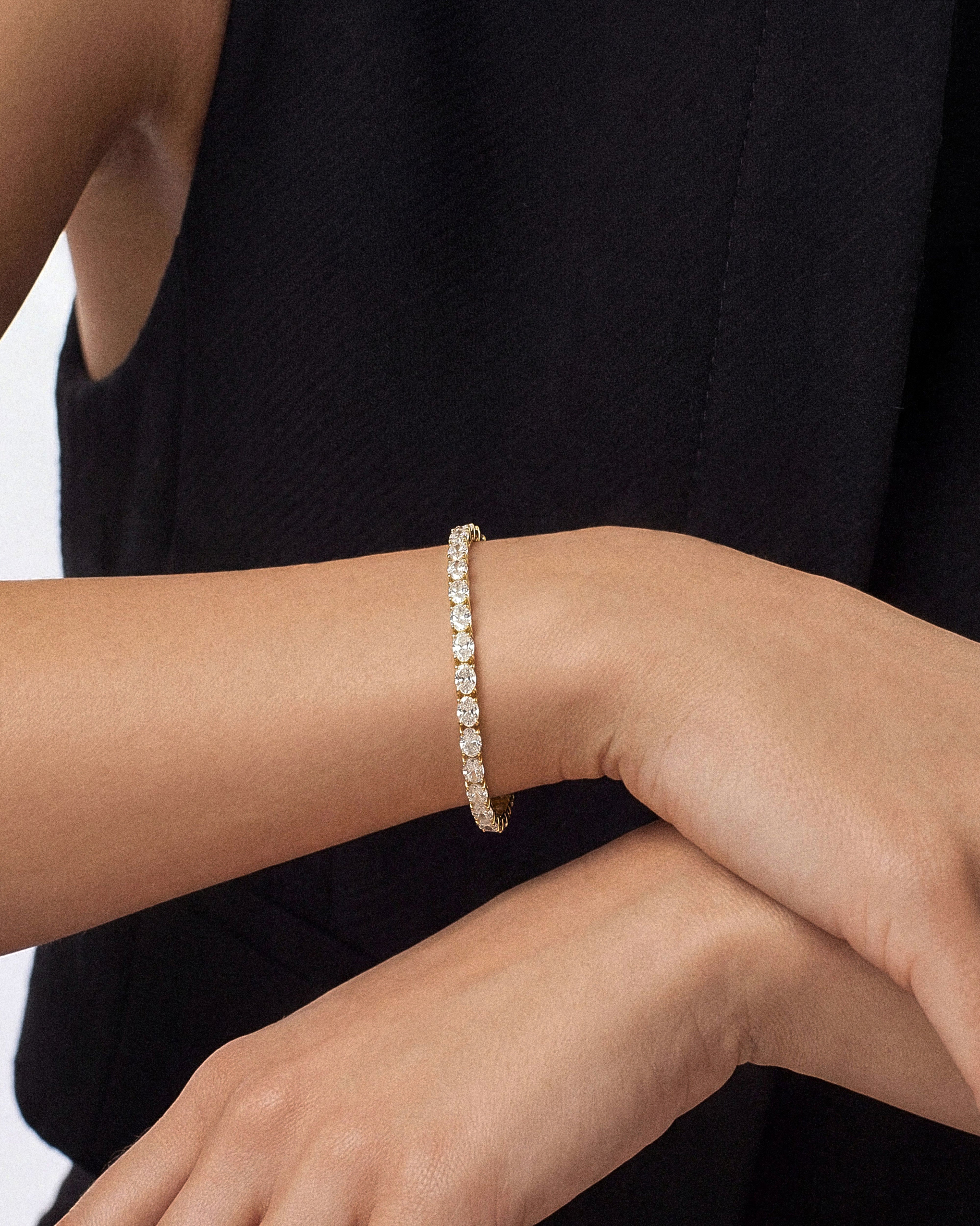 Oval Cut Diamond Tennis Bracelet