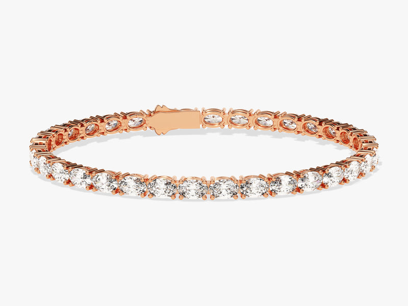 Oval Cut Moissanite Tennis Bracelet