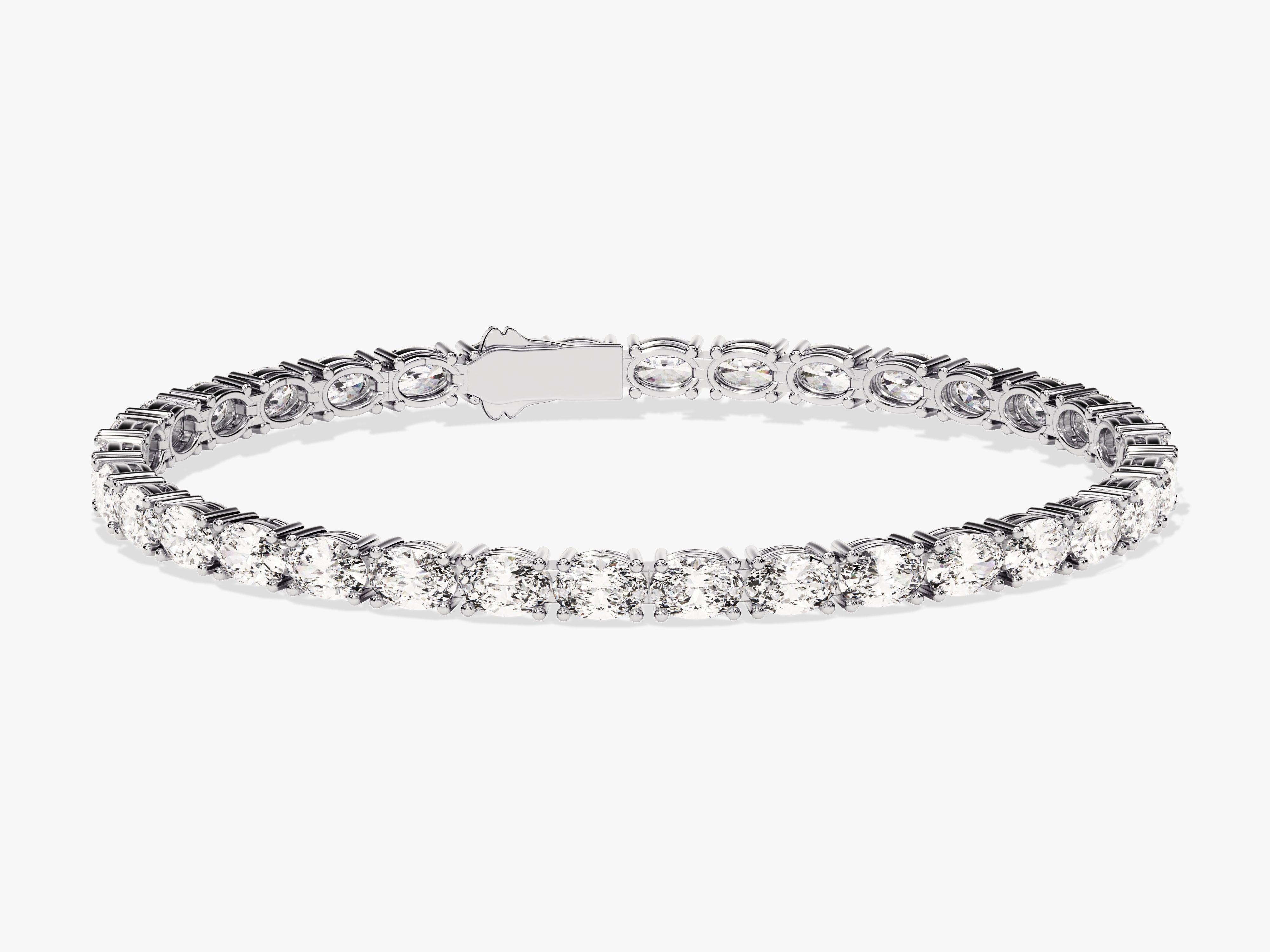 Oval Cut Moissanite Tennis Bracelet
