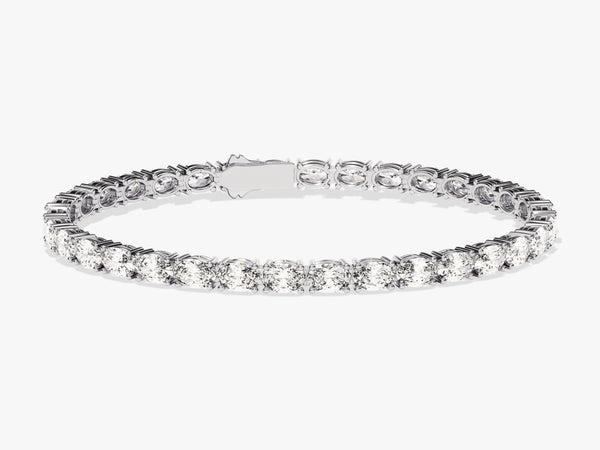 Oval Cut Moissanite Tennis Bracelet