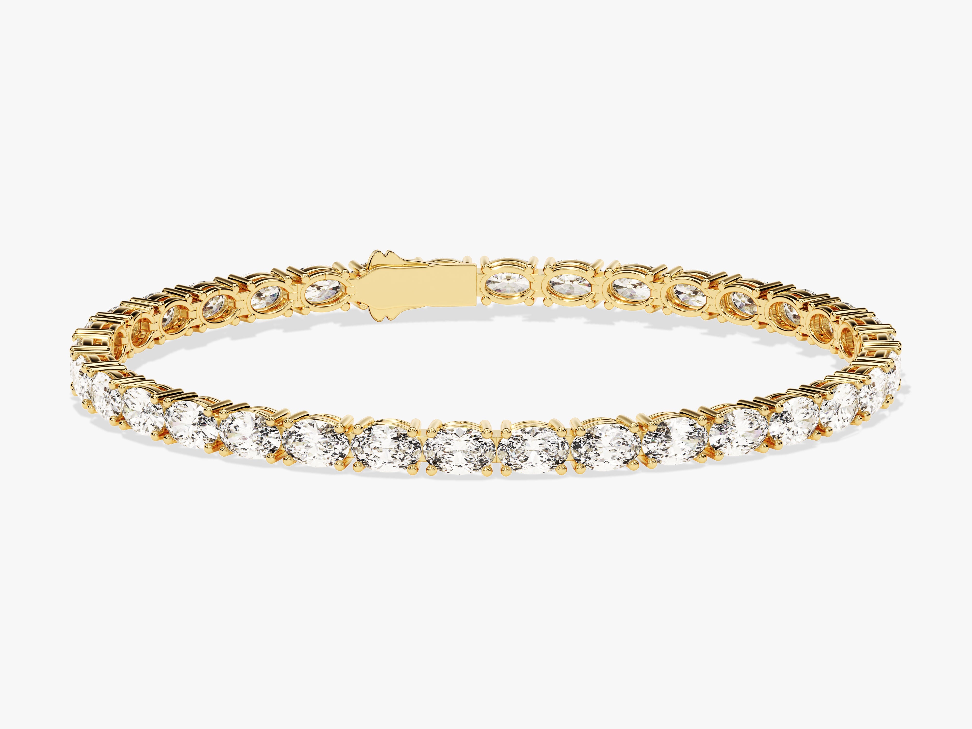 Oval Cut Moissanite Tennis Bracelet